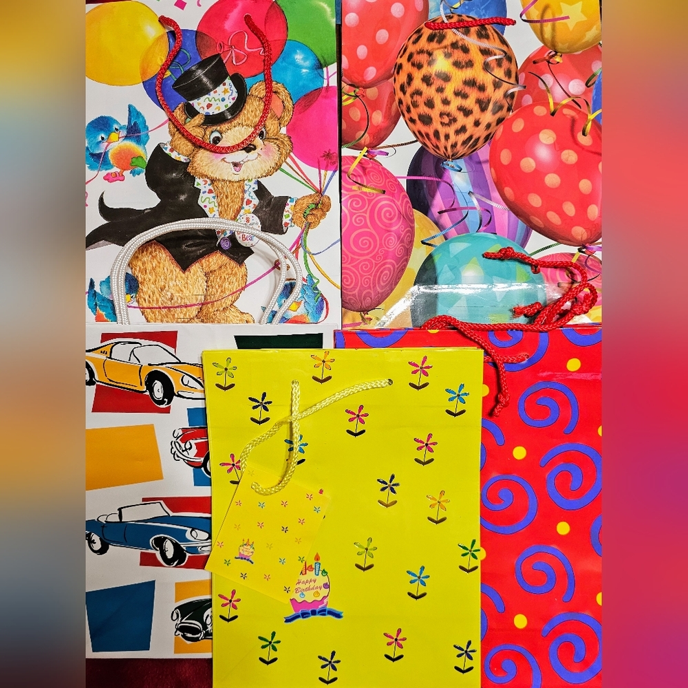 NWT 5 BRAND NEW KIDS' PRESENT BAGS